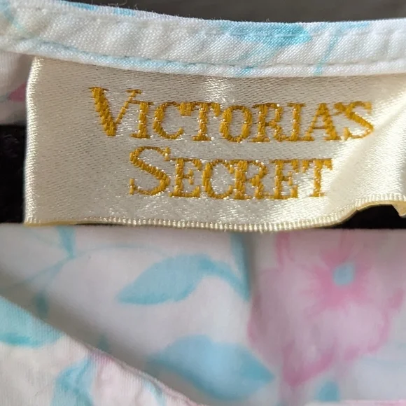 VTG Victoria's Secret Gold Label Long Sleeve Floral Lace Nightgown Size Large - Picture 5 of 9